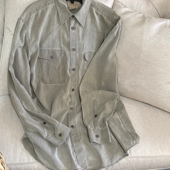 Ermenegildo Zegna button down shirt made in Italy size L - Picture 15 of 16